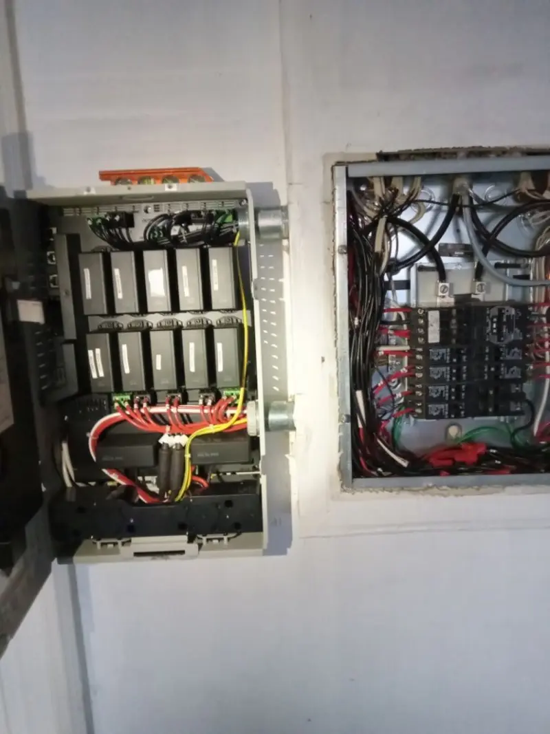 Electrical panel upgrade completed for Security Camera Wiring in Traverse City